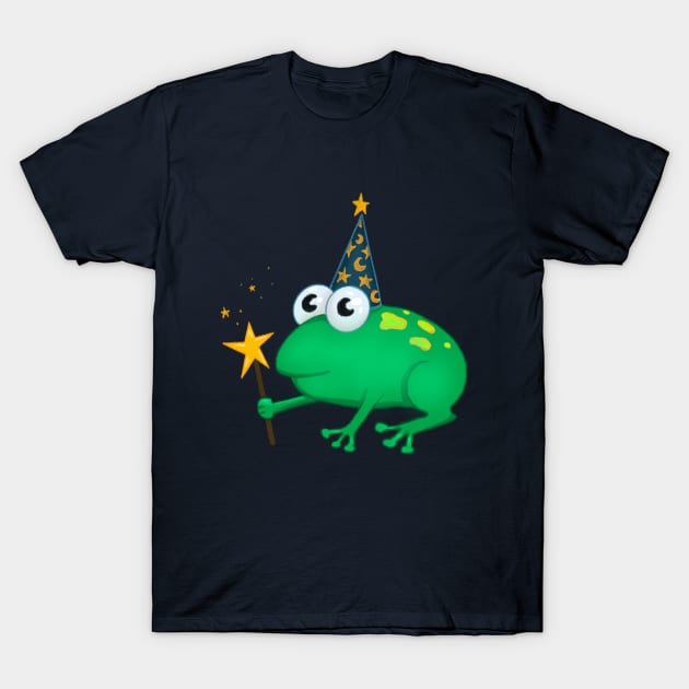 Wizard Frog T-Shirt by rachelleybell